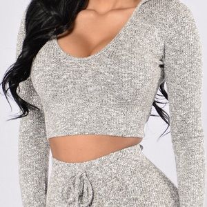 FN Wanderlust Hoodie/Legging - grey XL & 1X